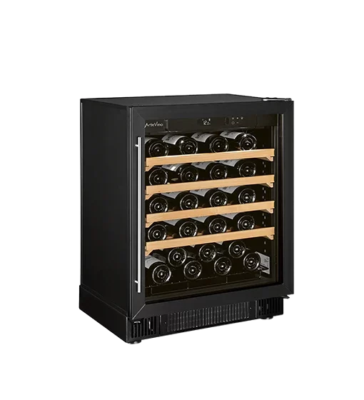 Cave à vin de vieillissement compact cosy COSY1T mono-température - fond transparent