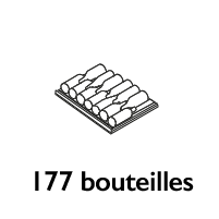 Capacité de 177 bouteilles